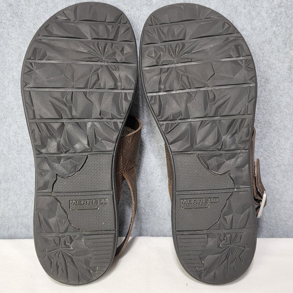 Merrell Brown Leather - Around Town - Back Strap - Sandal - Size US 10 Women's - Picture 6 of 9